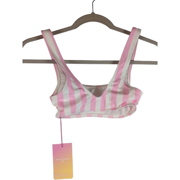 Bikini Top Striped Bralette‎ Stoney Clover Lane x Target Pink White XXS Swimsuit - Picture 3 of 6